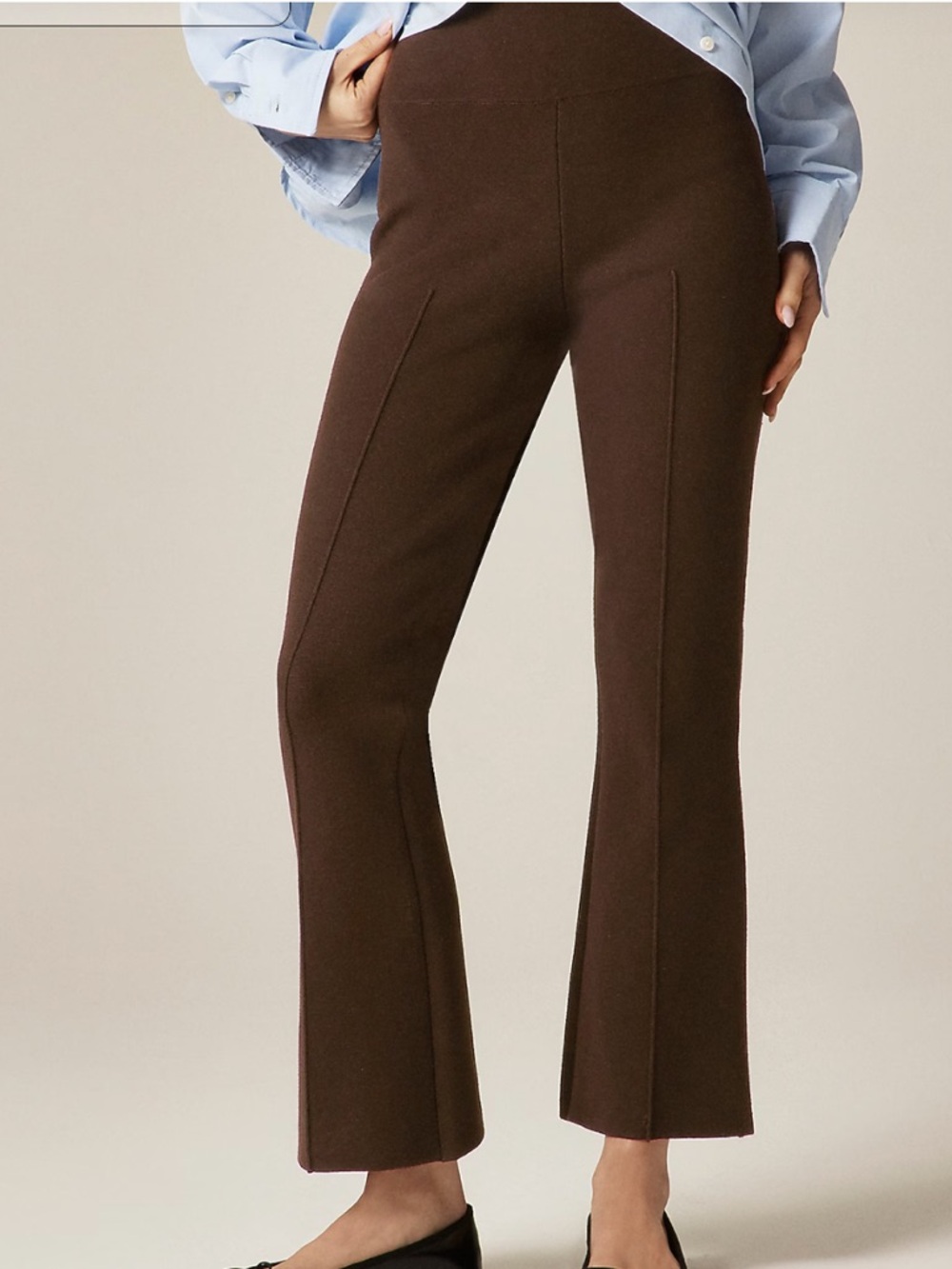 J CREW New Delaney kickout sweater pant- small NWT